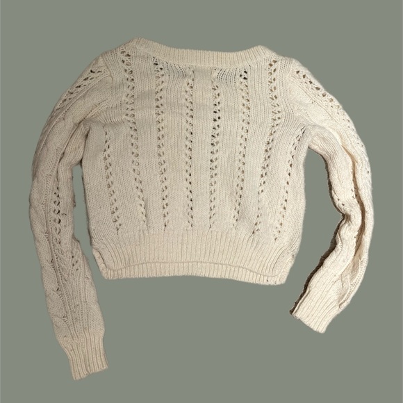 Hollister Knit Off-White Sweater size small - Picture 2 of 2